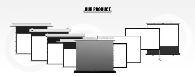 Écran de projection ALR de 150 pouces moteurisé pour projecteur UST, écran rétractable de rejet de lumière ambiante 5