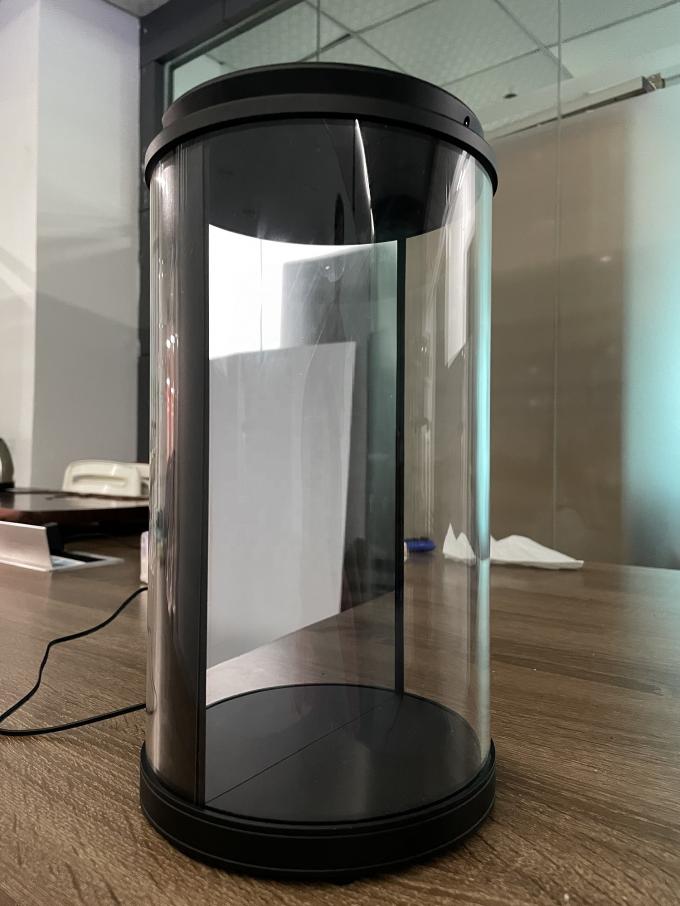 Une boîte à hologrammes 3D interactive basée sur l' AI, un stand d' exposition de 75 pouces, une boîte à hologrammes holotube. 2