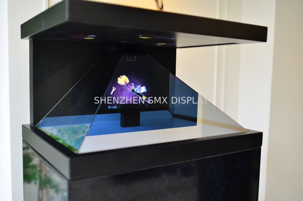Hologram Showcae 3D Holographic Pyramid Box For Museum Exhibition
