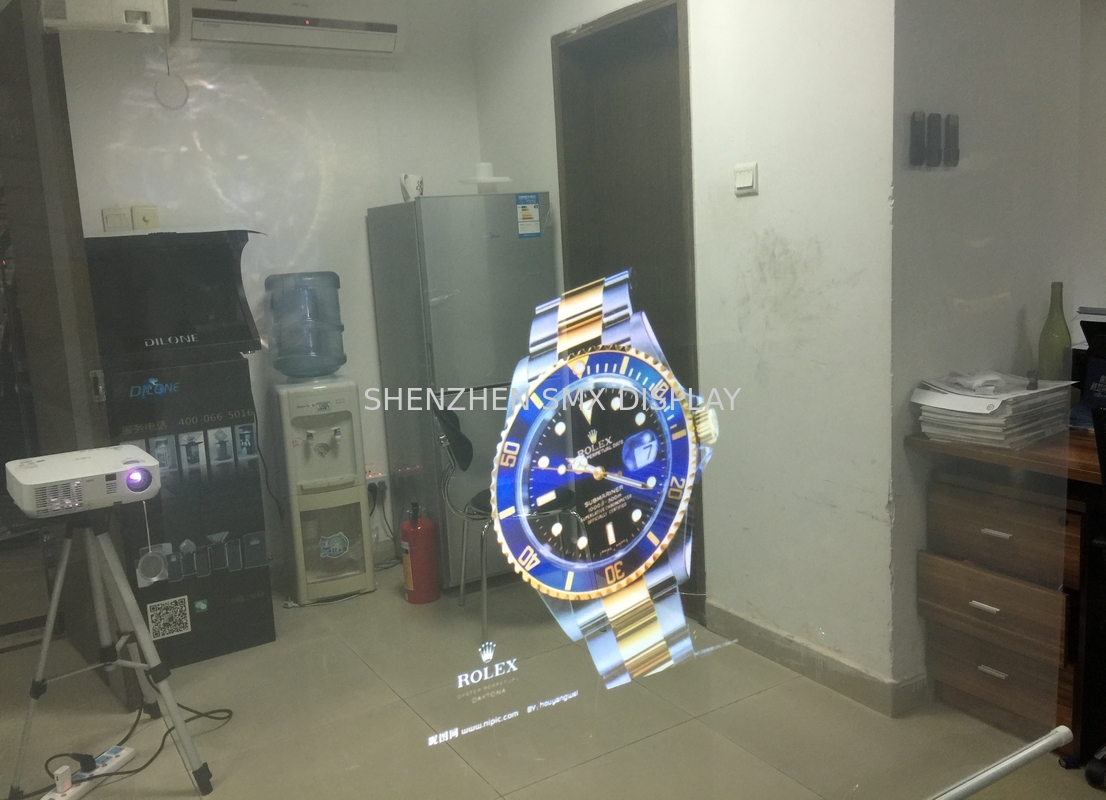 Clear Holographic Rear Projection Screen Film Shop Window Projection 30m Length