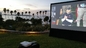 Front & Rear Fast Fold Projector Screen With Flight Case Package for Outdoor