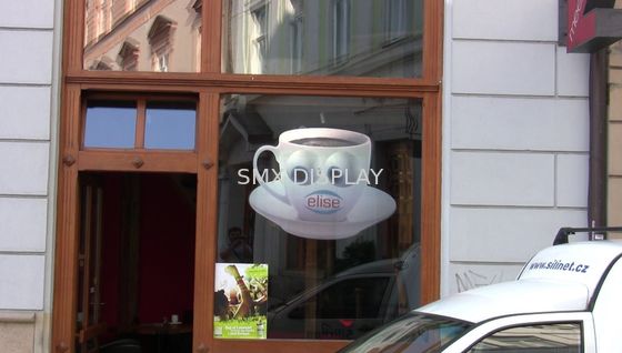 Qualité film d'écran olographe de film transparent de la projection 100um arrière pour la fenêtre de magasin Usine