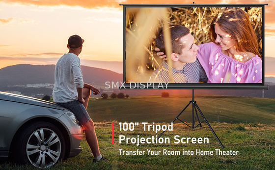 qualité Cinéma portatif 96" d'écran de projecteur de support de trépied X96 » 244x244cm Usine