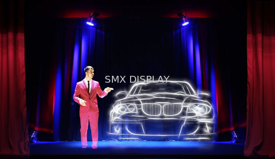 Qualité Aluminium olographe de contact de 45 degrés de Musion d'étape réfléchie d'eye-liner/aluminium de réflexion de la lumière Usine