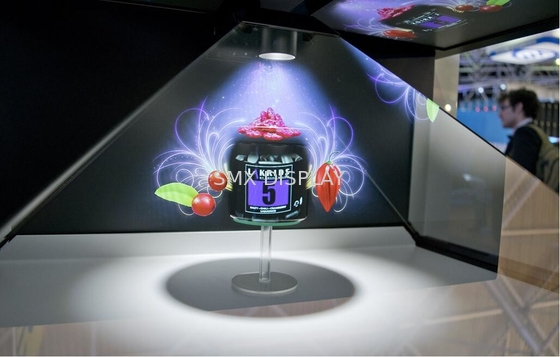 Étalage d'hologramme de la tôle 3D, affichage olographe pour le salon commercial