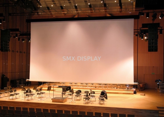 16/9 300 pouces Tab Tensioned Motorized Projection Screen 160 degrés ont adapté aux besoins du client