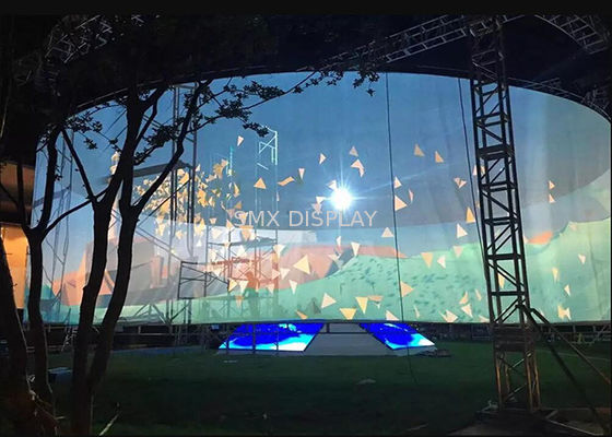 Qualité écran olographe de 3D Mesh Projector Screen For Holographic étape de 360 degrés pour la projection d'écran de brouillard Usine