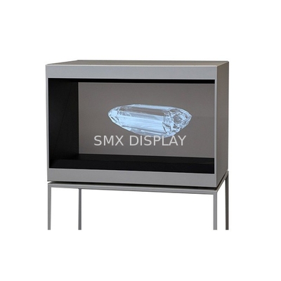 côté 42inch 1 180 pyramide olographe d'hologramme de la publicité de la vitrine de degré 3D
