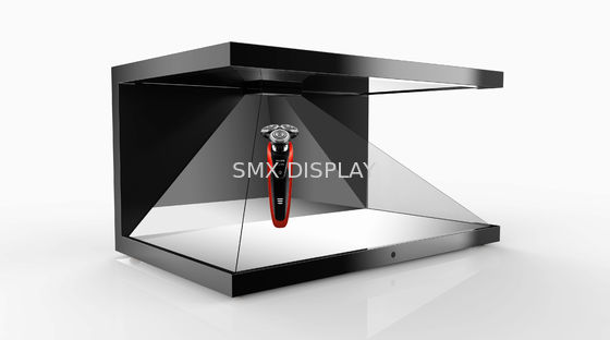 Qualité 3 côtés étalage olographe d'affichage de pyramide de 270 degrés petite taille de 22 pouces Usine