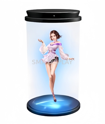 Hologramme 3D à 180 degrés Cylindre Écran transparent Hologrammes interactifs HoloTube