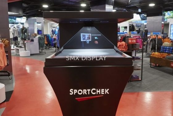 qualité 42" CE RoHS de joueur de la publicité de l'étalage 3D HoloBox de pyramide de l'hologramme 270° a délivré un certificat Usine
