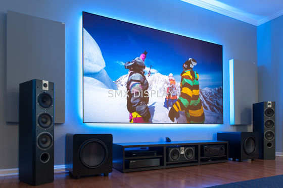 Qualité 16/9 écran de projection zéro de lumière d'écran de cadre fixe de bord anti- pour le cinéma à la maison Usine