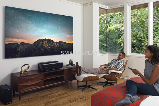 Qualité Écran de projection étroit de cadre fixe de bord, jet de Shrot d'écran de projection de théâtre à la maison Usine