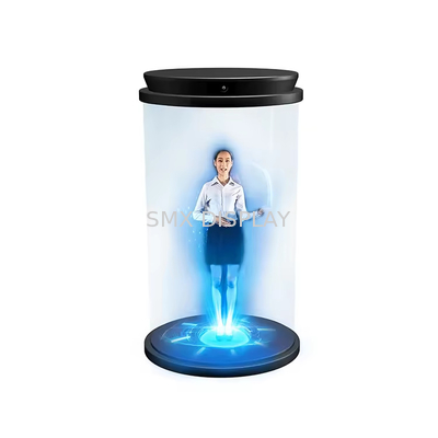 21Cylindre holographique 3D de 5 pouces Hologrammes interactifs numériques humains pour exposition