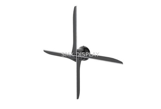 Qualité joueur d'hologramme de Hypervsn de 612 x 612 résolutions, affichage de la publicité de 4 lames LED Usine