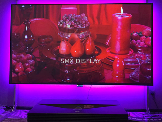 Écran Edgeless de cadre fixe, gain fixe du format 0,8 de l'écran TVHD 16/9 de projecteur de mur