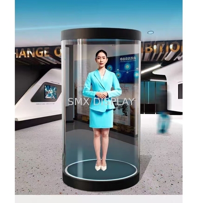 MPG Format vidéo 75 pouces Hologrammes 3D Signage numérique avec audio 8 ohm 5W Doubles haut-parleurs et écran holographique taille réelle