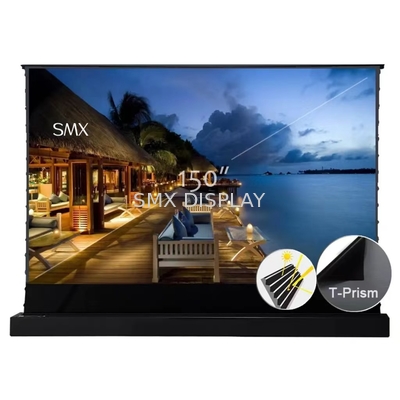 16:9 150 pouces 4K HD Motorisé ALR Plancher montant projecteur Écran pour projetor à long jet Théâtre domestique