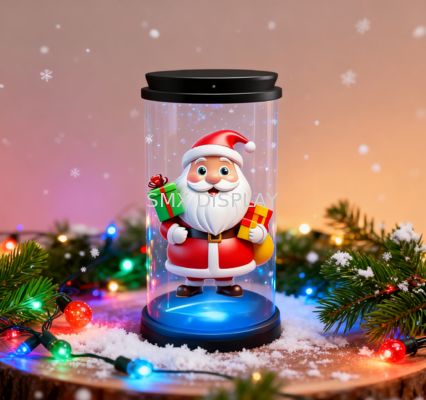 Qualité Christmas Gift Mini 3D Hologram Display Handheld Animation Showcase 5inch Holo Tube Usine
