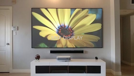 Qualité Angle de vue du panneau 170° de projecteur léger de diamant d'écran de cadre fixe de cinéma anti- Usine