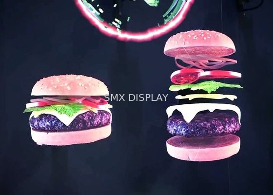 qualité 3D le degré de publicité olographe 3D de l'affichage 176 vivent projection d'hologramme Usine