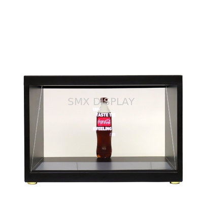 Affichage de vitrine d'hologramme 3D à 180 degrés avec résolution Full HD et lumière LED réglable