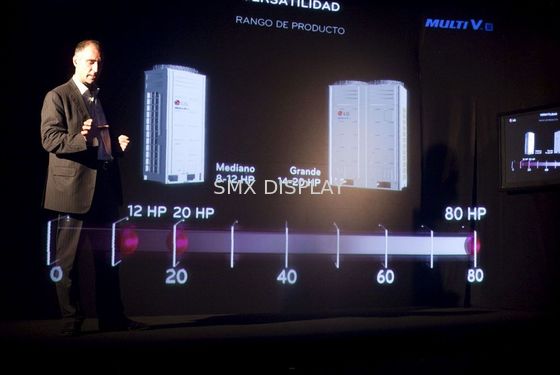 Qualité Affichage olographe interactif de 5x30m 95um 160° 3D Usine