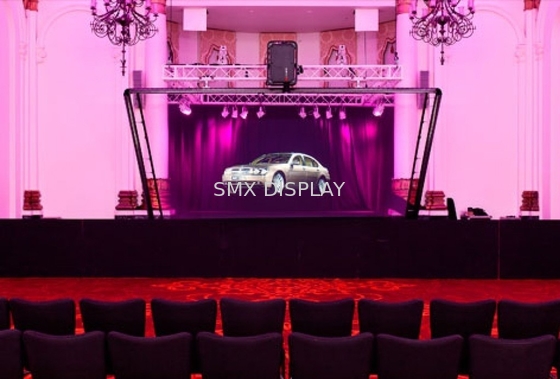 Affichage d'hologramme de l'aluminium 95um 160° 3D de réflexion pour Live Show