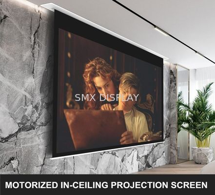 Qualité Tab Tensioned Motorized Screen enfoncé en aluminium IR Usine