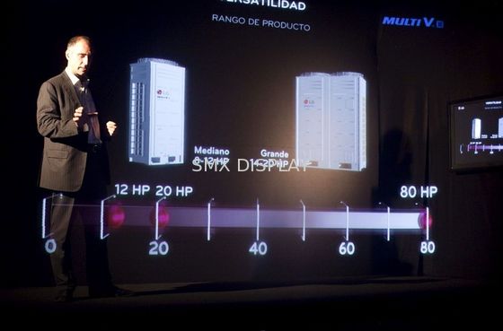 Qualité l'aluminium olographe transparent d'images de la largeur 3D de 5m reflètent l'écran Usine