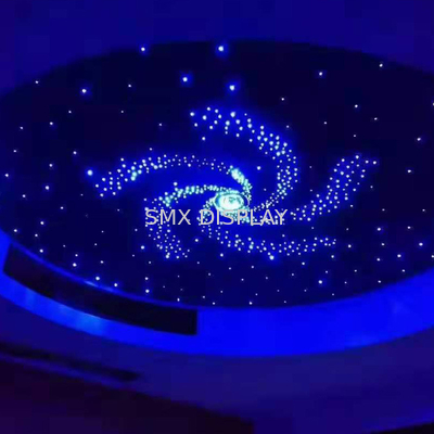 Panneaux de plafond optiques d'étoile de fibre de RVB 9mm 90W pour la décoration à la maison