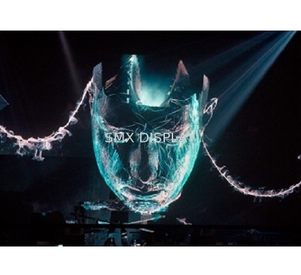 Flexible transparent d'écran de Mesh Projector Holographic 3D pour l'événement