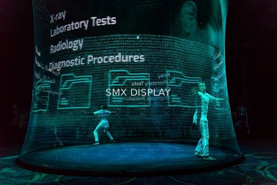 Qualité longueur visuelle olographe de l'écran de projection 3D 30m pour Live Hologram Show Usine