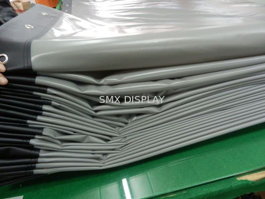 Qualité L'argent le blanc/3D/arrière flexibles fournit des oeillets l'écran de projection avec des oeillets autour Usine