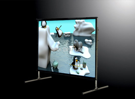 Qualité 200" écrans rapides de pli d'écran mobile portatif de projecteur avec matériel arrière blanc/gris avant Usine