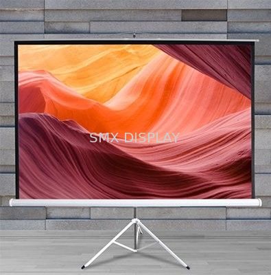 Qualité Le projecteur de fibre de verre tirent vers le haut l'écran 84" support de plancher escamotable pour extérieur Usine